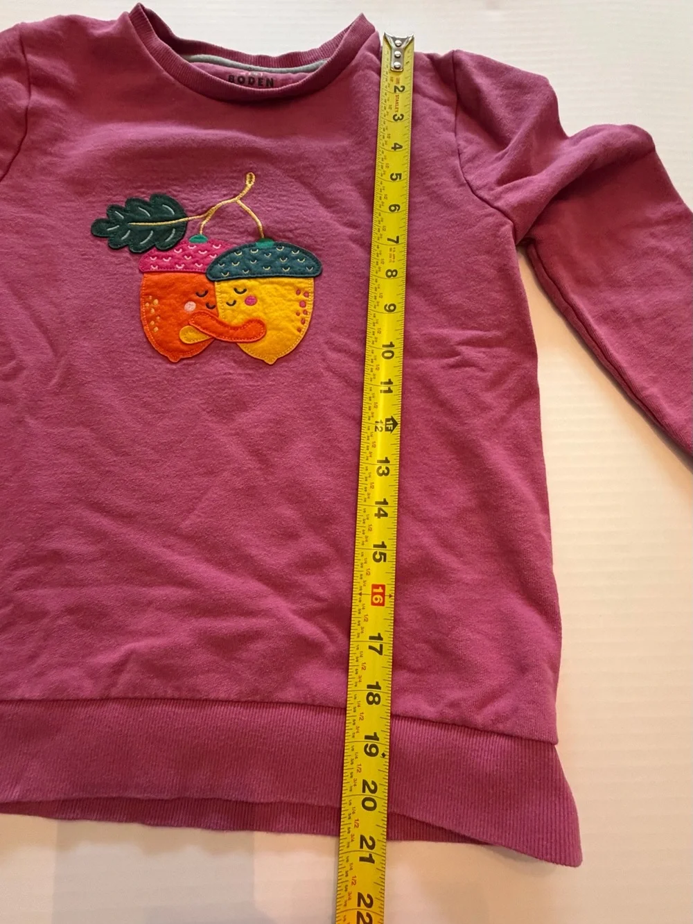 Mini Boden Acorn Sweatshirt 11-12 yr